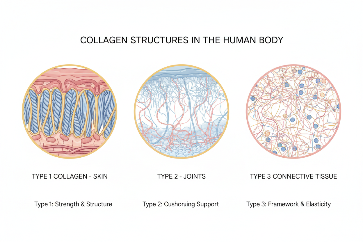 Type 1, 2 and 3 Collagen Explained