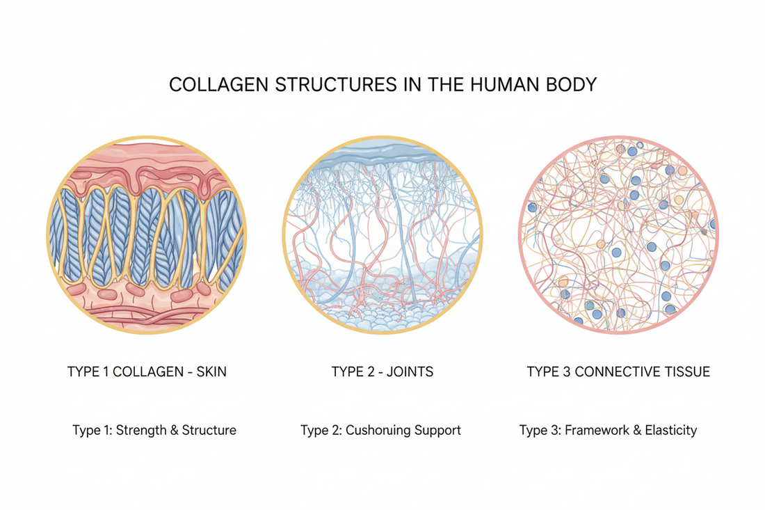 Type 1, 2 and 3 Collagen Explained