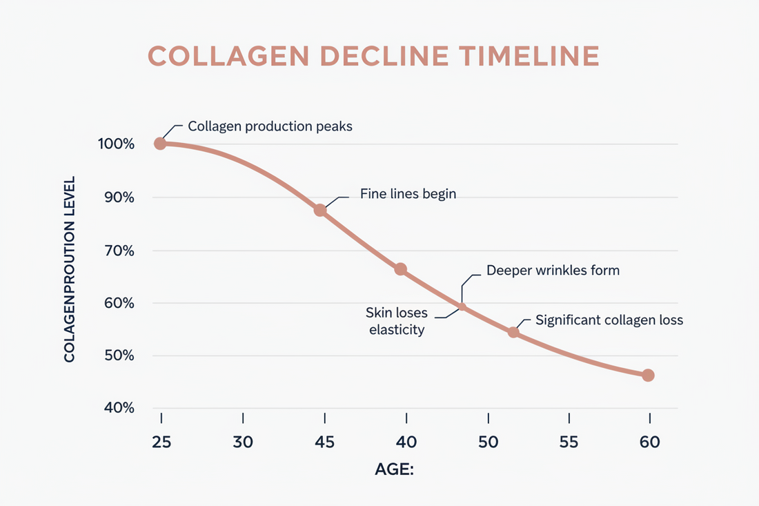 Why Collagen Production Drops at Age 25