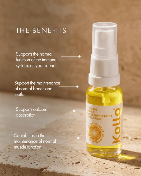 Kollo Health Supplement VITAMIN D3 + K2 ORAL SPRAY Vitamin D3 + K2 Oral Spray