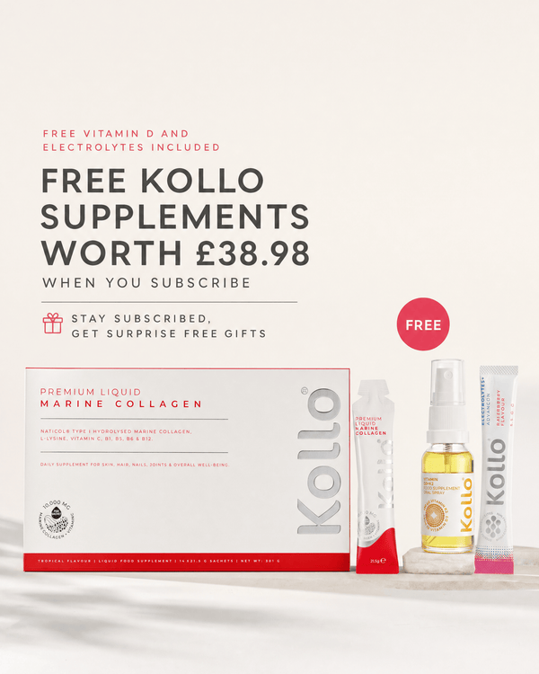 Kollo Health Marine Collagen PREMIUM LIQUID MARINE COLLAGEN 10,000MG SACHETS Liquid Marine Collagen 10,000mg Sachets UK | Kollo Health